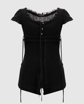 Ann Demeulemeester Чорний комбінезон Eila B0013949FA736