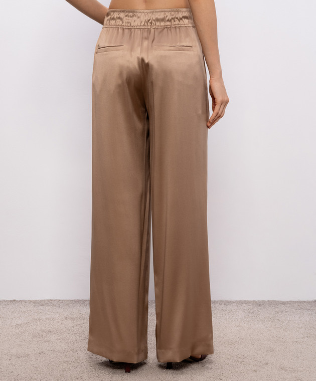 Brunello Cucinelli Коричневі штани із шовку M0C59P8942 зображення 3