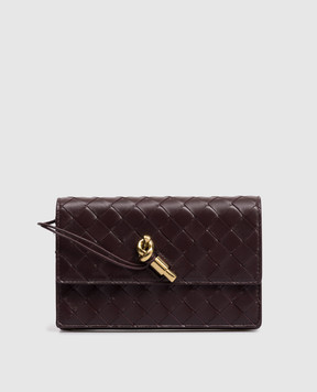 Bottega Veneta Коричневая кожаная сумка Andiamo 844107VCPP2