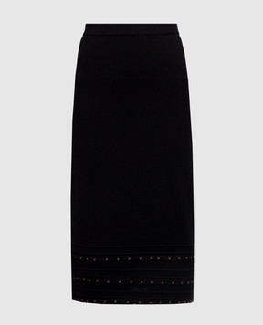 Twinset Черная юбка с кристаллами 262TP3098