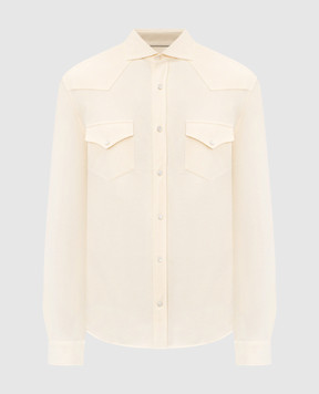 Brunello Cucinelli Бежевая рубашка ME8546666P