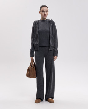 Max Mara Серый топ JUST из шерсти и кашемира SMMJUST
