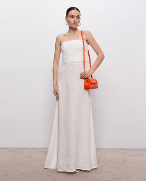 Ermanno Scervino Life Сукня максі кольору айворі з льону D484Q304ZQRI