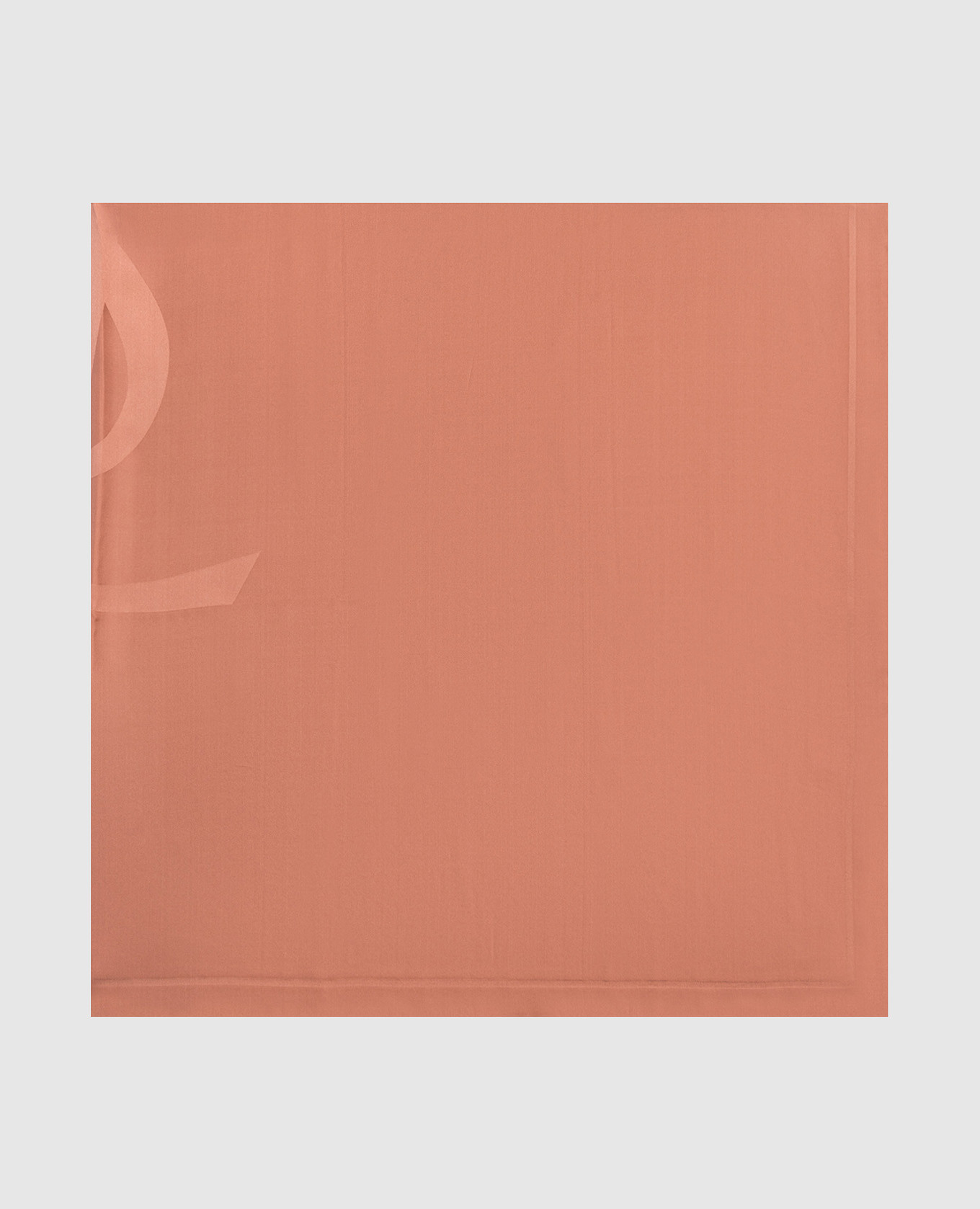 Терракотовый платок из шелка с узором Cassandre