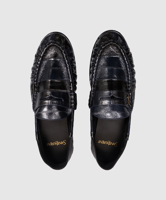 Saint Laurent Кожаные мокасины Cassandre A00415EABM0 изображение 4