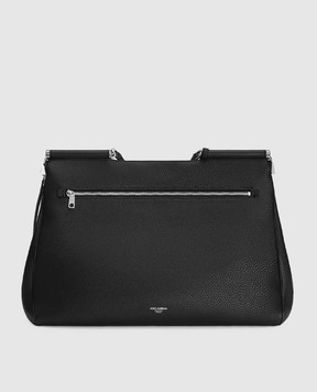 Dolce&Gabbana Черная кожаная сумка My Sicily BM2757B0370