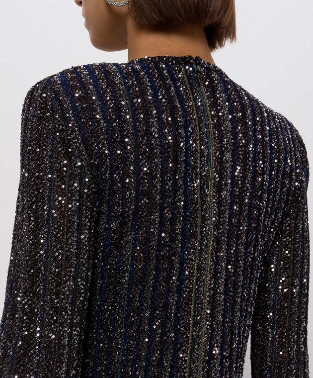 Missoni Чорна сукня максі з паєтками DS26WG0SBK01KR зображення 4