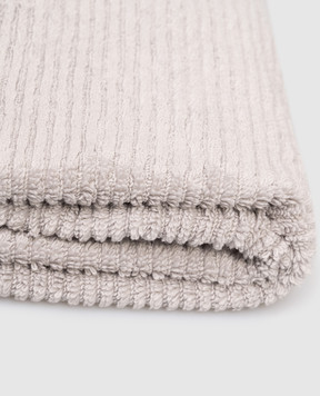L'Appartement Махровий сірий рушник Slim в смужку SLIMRIBBATHTOWEL