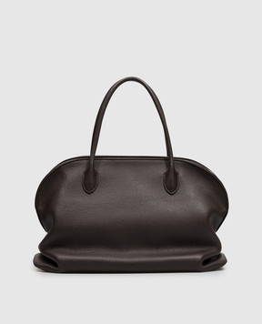 The Row Коричневая кожаная сумка Agnes 15 W2201L694