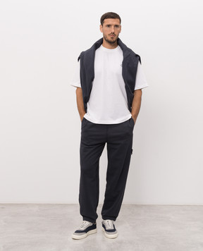 Stone Island Футболка цвета айвори с нашивкой логотипа L2S152100030S0500