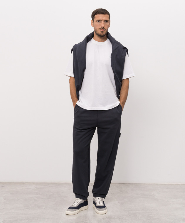 Stone Island Футболка цвета айвори с нашивкой логотипа L2S152100030S0500 изображение 2