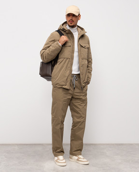 Peserico Пуховая куртка цвета хаки R5225700021