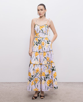 Christy Lynn Фіолетовий сарафан Saphina в квітковий принт CLD114BF80