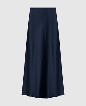 JOSEPH Синяя юбка миди Isaak из шелка JF009635