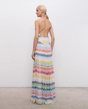 Missoni Платье макси с открытой спиной в узор DS26SG3IBR015I