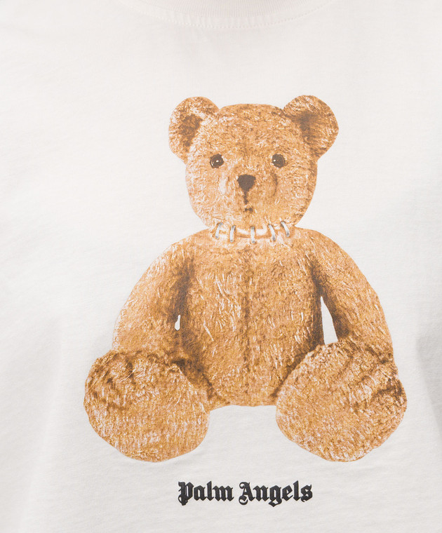 Palm Angels Топ Bear цвета айвори PWAC022S26JER002 изображение 5