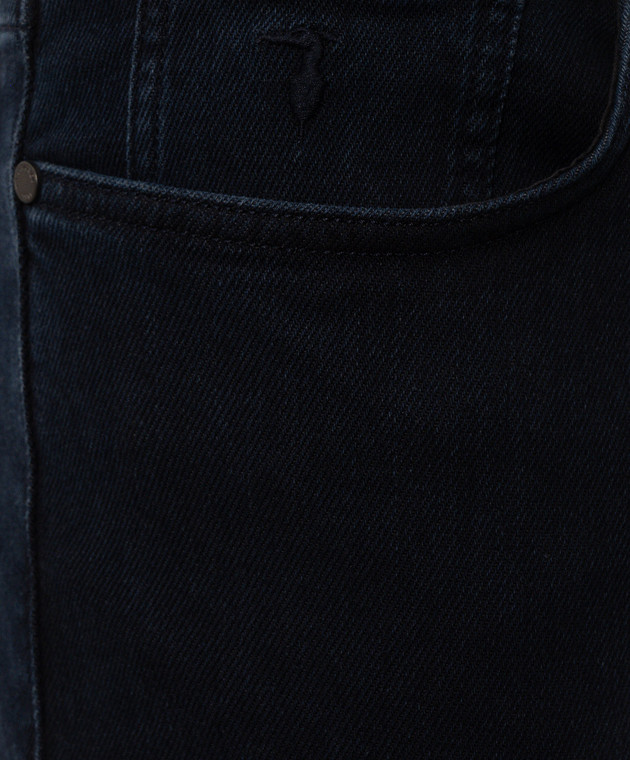 Trussardi Сині джинси з вишивкою емблеми P403HE04946NMJ380D39 зображення 5