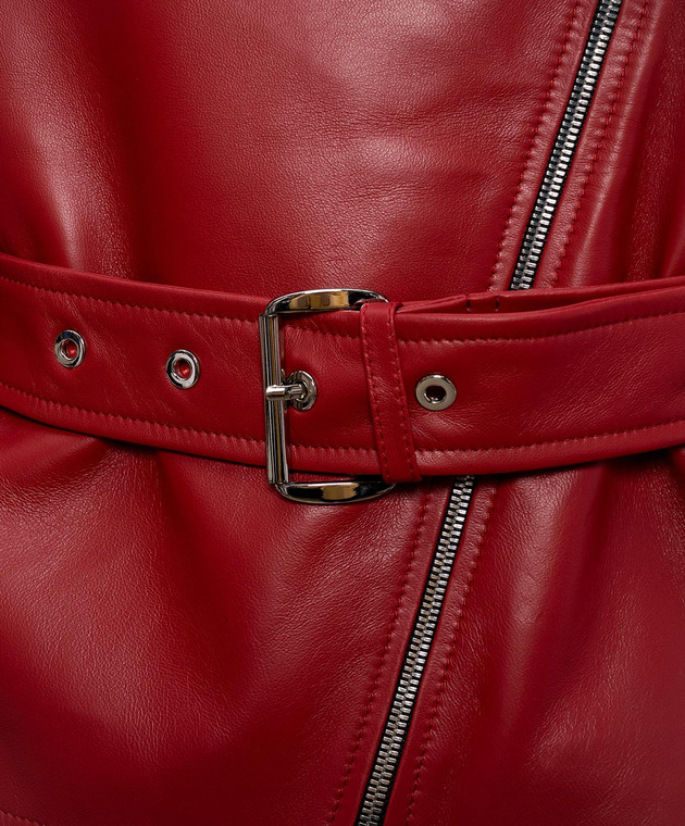 Babe Pay Pls Червона шкіряна косуха з поясом 2208ЗМNATUREL зображення 5