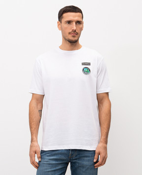 Iceberg Біла футболка з нашивкою логотипа F0176306