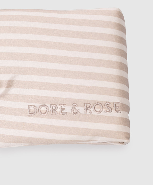 Dore & Rose Бежевая маска для сна из шелка в полоску DEEPSLEEPMASK изображение 2