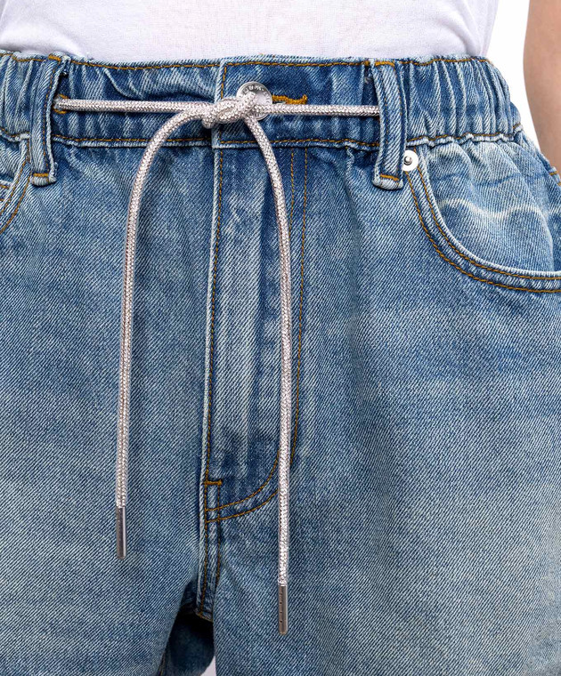 Alexander Wang Синие джинсовые шорты 4DC2264166 изображение 5