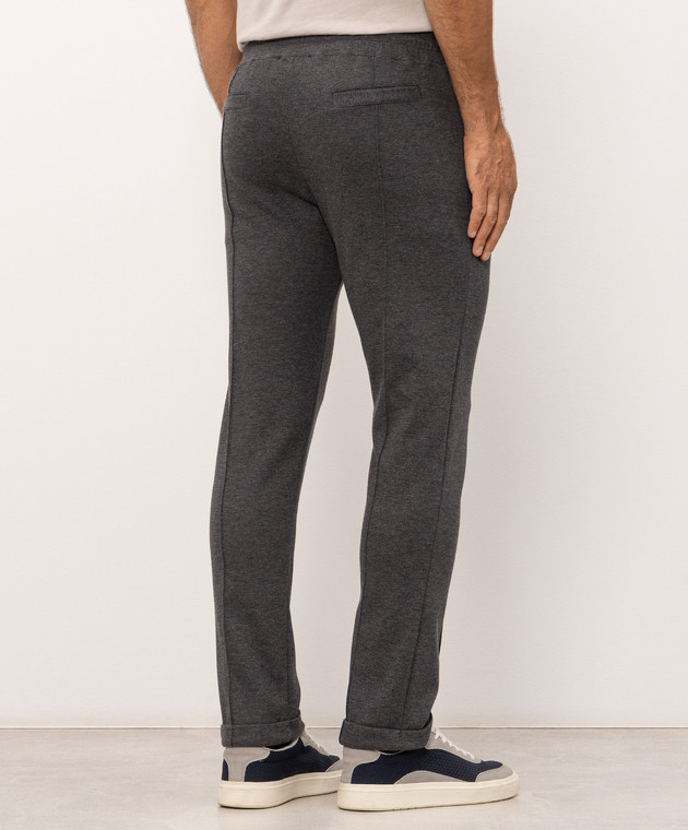 Doriani Cashmere Сірі штани з відворотами 818PANTF18J36 зображення 3