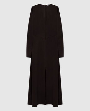 JOSEPH Коричневое платье миди Hills JF009611