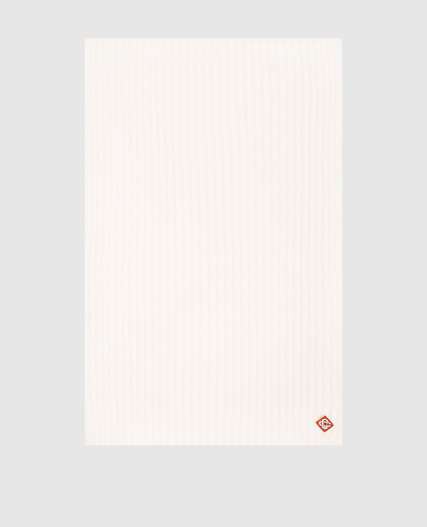 

Белый шарф из шерсти с эмблемой, Шарфы