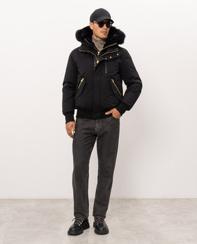 Mackage Черная пуховая куртка Dixon с мехом лисы DIXONBXZ
