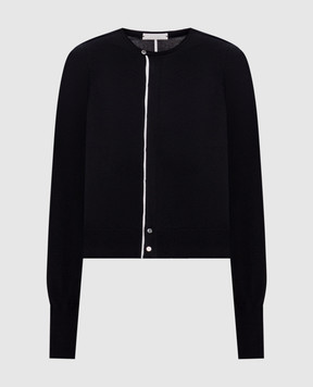 Intoca Чорний кардиган з контрастною смужкою 261SUVINCD0402