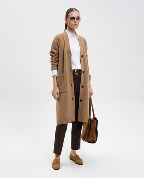 Max Mara Weekend Коричневий кардиган GODEZIA з вовни GODEZIA