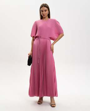 Twinset Рожева сукня максі з логотипом 261TP2562