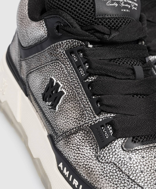 AMIRI Серые кожаные кроссовки MA-1 AMSNSN1056 изображение 5