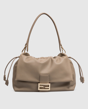 Fendi Коричневая кожаная сумка Baguette Soft 8BR857B1ZK