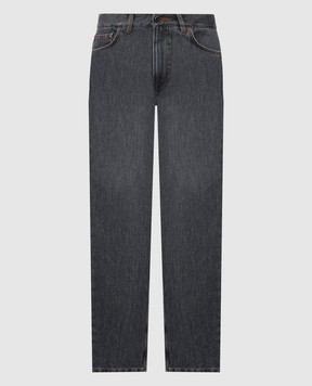 ISAIA Серые джинсы с эффектом потертости PND005DJ127