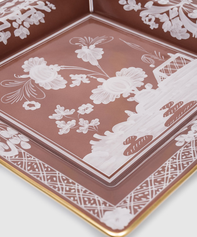 Ginori 1735 Коричневый фарфоровый поднос для мелочей 017RG02FG6836LX0245 изображение 3