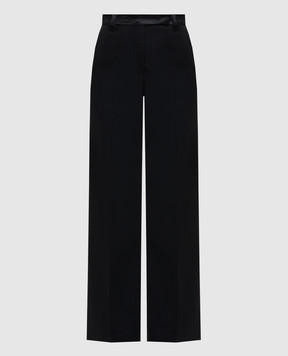 Max Mara Weekend Чорні штани BREAK з вовни BREAK1234