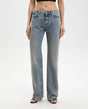 Dolce&Gabbana Сині джинси з патчем логотипа FTDDFDG8OT9