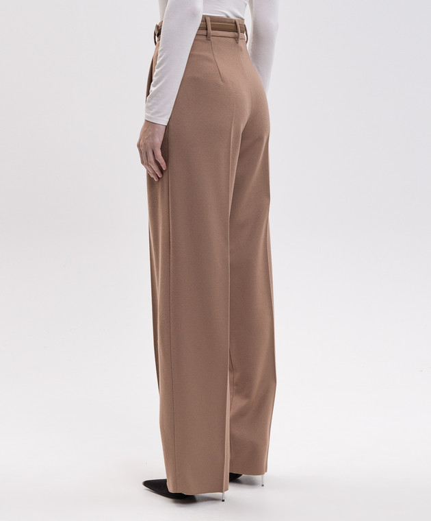 Max Mara Коричневі штани COCCO з вовни MSTCOCCO зображення 4