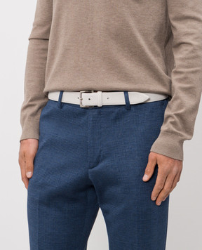 Orciani Білий замшевий ремінь Amalfi U08211AMF