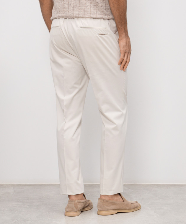 Peserico Штани кольору айворі з вовною R5422508274 зображення 4