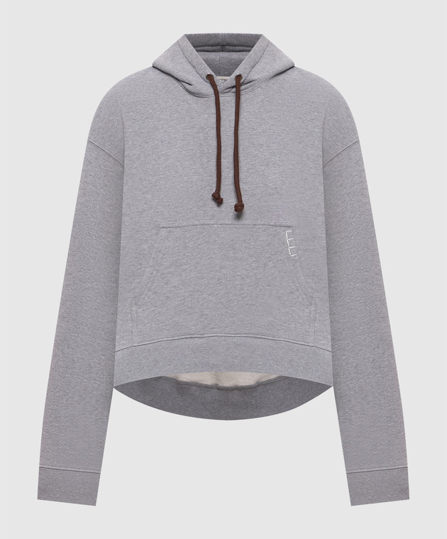 JW Anderson Серое утепленное худи JW0234PG1902