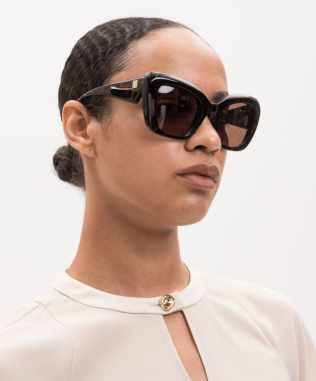 Balenciaga Коричневі сонцезахисні окуляри Diva Butterfly 870564T0039 зображення 2