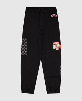 Sprayground Дитячі чорні джогери Throw It To Me Drip SPY1497G