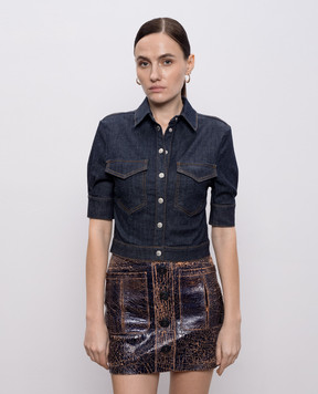 Twinset Синя джинсова сорочка на кнопках 261AP2365