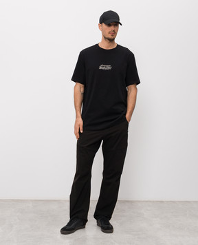 Riotdivision Чорна футболка Plague з принтом RDPLGDWNTS