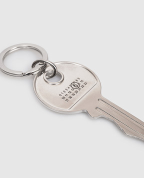 Maison Margiela MM6 Сріблястий брелок у вигляді ключа з емблемою SM6UA0019P7105