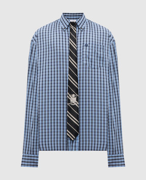 Vetements Синя сорочка в клітинку ME76SH035N