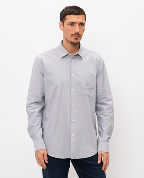 Trussardi Сіра сорочка з вишивкою логотипа 5006N000054NMS150T11