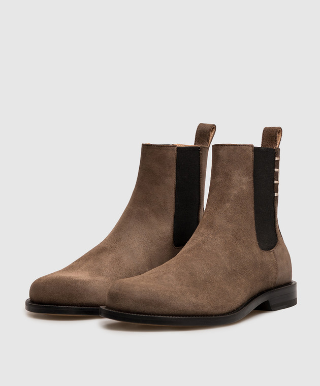 JW Anderson Коричневі замшеві челсі CT0002LA0319 зображення 2
